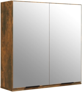 vidaXL Bad-Spiegelschrank Räuchereiche 64x20x67 cm 817066