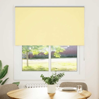 vidaXL Verdunkelungsrollo Gelb 125x150cm Stoffbreite 121,6cm Polyester 4012043