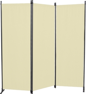 Angerer Freizeitmöbel GmbH Paravent - Raumteiler & Raumtrenner Sichtschutz - Outdoor Paravent für Windschutz & Schatten auf Balkon (3-teilig, PE beige)