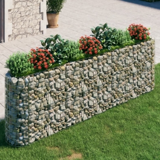 vidaXL Gabionen-Hochbeet Verzinktes Eisen 330x50x100 cm 152035