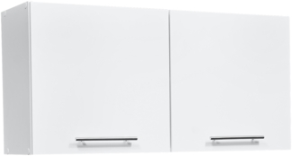 EDDY Moderner Hängeschrank Küche in Weiß matt - Geräumiger Küchenschrank mit viel Stauraum - 100 x 50 x 31 cm (B/H/T)