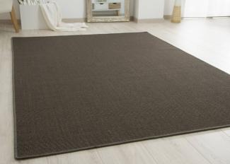 Sisal Teppich Acapulco - gekettelt, Farbe: lava, Größe: Ø160 cm rund