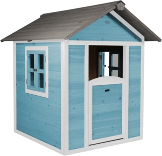 AXI Spielhaus Beach Lodge in Blau Kleines Spielhaus aus FSC Holz für Kinder | Blau ohne Rutsche | Holz | 135 cm