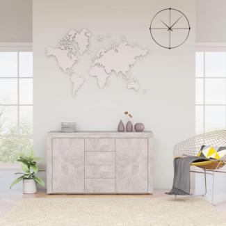 vidaXL Sideboard Betongrau 120x36x69 cm Holzwerkstoff 801845