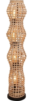 ECO Light 9520 PT4 RT CAPELLA Stehleuchte 4-flammig Rattan natur 110cm