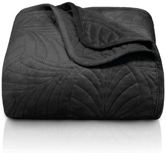 Gräfenstayn Tagesdecke Premium - Bettüberwurf mit Steppung & Blatt-Design, Warme Premium Tagesdecke