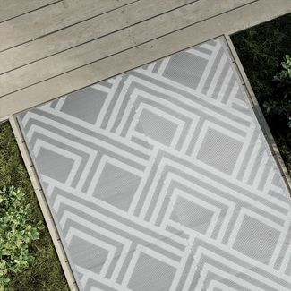 vidaXL Outdoor-Teppich ARAKIL Grau 120x180 cm PP 368562