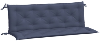 vidaXL Gartenbank-Auflagen 2 Stk. Marineblau 150x50x7 cm Oxford-Gewebe 379085