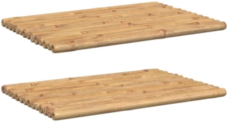 vidaXL Badematten 2 Stk. 70x50 cm Bambus 366457