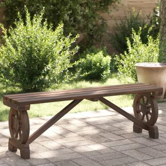 vidaXL Gartenbank 115 cm Massivholz Tanne 365112