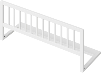 Bellabino 'Yuna' Bettschutzgitter, 37 x 90 x 33 cm, weiß lackiert, Kiefer Massivholz