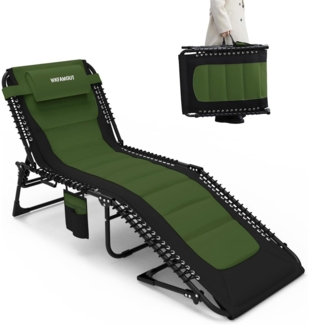 XXL Sonnenliege Klappbar Gartenliege 5-fach Verstellbar Outdoor Strand