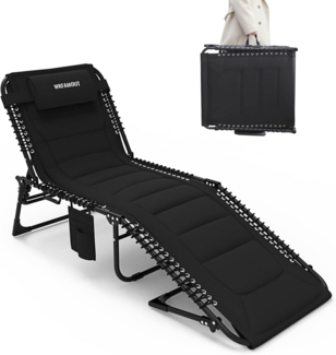 XXL Sonnenliege Klappbar Gartenliege 5-fach Verstellbar Outdoor Strand