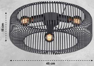 SCHÖNER WOHNEN-Kollektion Deckenleuchte Cage sandschwarz 821293