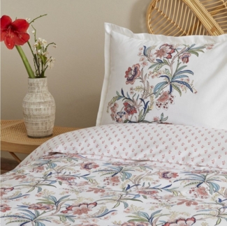 Karaca Home Bettwäsche Karaca Home Indra 100% Baumwolle Einzel Bettbezug Set Lachs