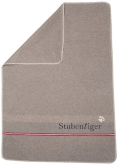 DAVID FUSSENEGGER Tierdecke 'Stubentiger' 70x90 cm Rauch