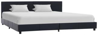 vidaXL Bettgestell Schwarz Kunstleder 180x200 cm 284773