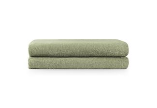 Blumtal Premium Frottier Handtücher Set mit Aufhängschlaufen - Baumwolle Oeko-TEX Zertifiziert, weich, saugstark - 2X Badetuch (70x140 cm), Pastel Green (Grün)