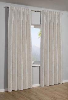Sehlbach Dekoschal mit Gardinenband natur 135x245 cm