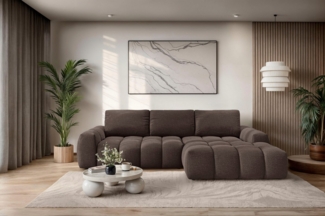 INOSIGN Ecksofa AZITA klein optionale Schlafsofa mit Bettkasten, B/T/H: 270/166,5/84cm, L-Form mit Wellenunterfederung, Bubble-Optik
