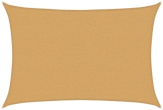 vidaXL Sonnensegel 160 g/m² Rechteckig Sandfarben 2,5x4 m HDPE 4002036