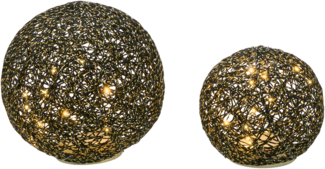 Weihnachtsdekoration BOLMEN Weihnachtskugel 15 20 cm Schwarz