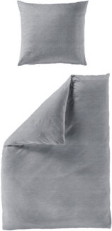 BIERBAUM Bettwäsche Chic Uni, Seersucker, 2 teilig, Schickes Unidesign: Modern und elegant für jedes Schlafzimmer