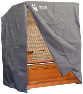 deVries Strandkorb-Schutzhülle Strandkorb Schutzhülle für 2½ Sitzer King Size, Dunkelgrau