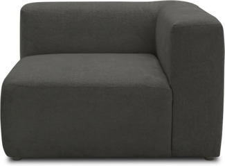 DOMO. collection Ecksessel 800013, Sessel, quadratisch mit gepolsterte Rückenlehne, Modul-Element, Sofa, Polsterecke, Eckcouch, Polstergarnitur 108 x 108 x 69 (BxTxH), grau