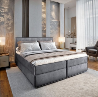 Masseno Boxbett PELLIO 180x200 cm mit Bonell Matratze und Topper