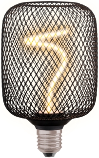 Osram LED Dekoleuchtmittel E27 Square schwarz 3,5W dimmbar warmweiß