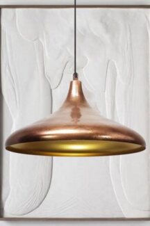 Bamyum Pendelleuchte Bamyum Pendelleuchte Durchmesser 35 cm E27 Metall Moderne Lampe, ohne Leuchtmittel