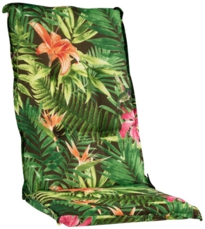 GO-DE Hochlehner-Auflage Dschungel Sitzkissen Auflage Stuhlauflage Sitz Polster