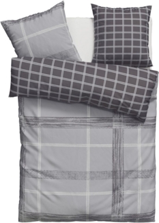 Bruno Banani Wendebettwäsche Tova, Renforcé, 2 teilig, in Gr. 135x200 oder 155x220 cm, 100% Baumwolle, Karo-Design