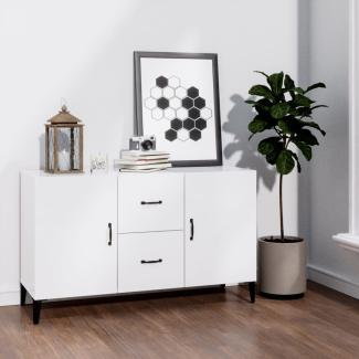 vidaXL Sideboard Hochglanz-Weiß 100 x 36 x 60 cm Holzwerkstoff [812525]