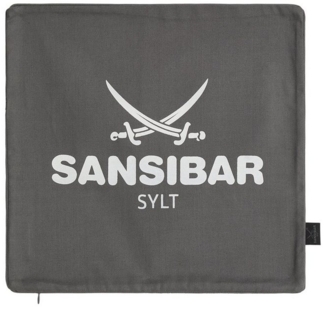 Sansibar Sylt Kissenhülle Kissenbezug Sansibar Sylt Kissenhülle, Sansibar Logo Druck, 45x45 cm, mit Logo-Schriftzug, mit verdecktem Reißverschluss