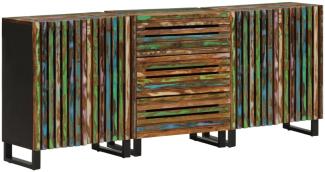 vidaXL Sideboard 3 Stk. 60x34x75 cm Massivholz Akazie 3217087