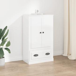 vidaXL Highboard Hochglanz-Weiß 60x35,5x103,5 cm Holzwerkstoff 816298