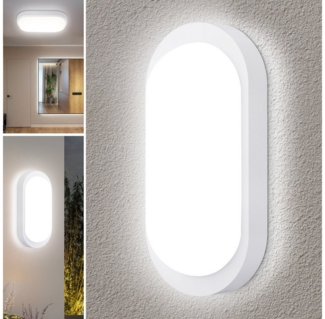 Oraymin Deckenleuchte Außen Wandleuchte Feuchtraumleuchte LED 4000K IP65 18W Lampe, IP65, LED fest integriert, Tageslichtweiß, für Lagerhallen, Flure, Büros, 1710lm, 18W, 4000K, IP65