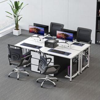 JEOBEST Schreibtisch Tisch, Computertisch, Bürotisch 80 x 40cm, Metallgestell, (1 Tisch) mit Monitorständer und 1 Kopfhörerhaken, Industrie-Design