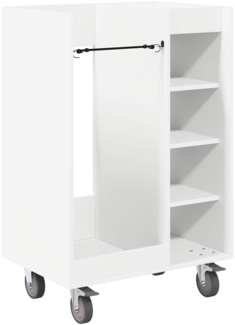 vidaXL Golf Schrank Mit Rad Uni Weiß 65 x 45 x 98 cm 899447