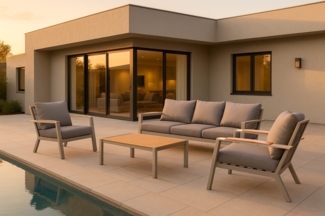 LC Garden »Lyona« Gartenlounge Set 4tlg. Aluminium