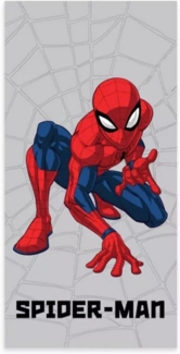 Spiderman Badetuch Spiderman Grey Web Badetuch, Strandtuch 60x120cm, 100% Baumwolle (1-St)