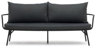 Nosh Bramant 2-Sitzer-Sofa aus Stahl mit schwarzem Finish 175,5 cm