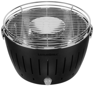 LotusGrill 'G-AN-34P' raucharmer Tischgrill, Edelstahl Anthrazitgrau, 35 x 35 x 23,4 cm