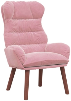 vidaXL Entspannungsstuhl Rosa 69 x 74 x 93 cm Samt 42001891