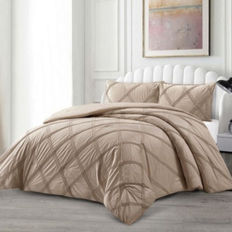 alesvelt Tagesdecke Set Lara Überwurf Decke 3-Teilig 240 x 250 cm 2-Personen