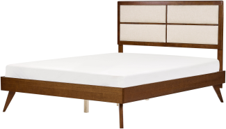 Bett mit Lattenrost POISSY 160 x 200 cm Holz Braun