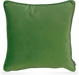 H. O. C. K. Kissen incl. Füllung, Samt Nobile, grün, 50x50 cm
