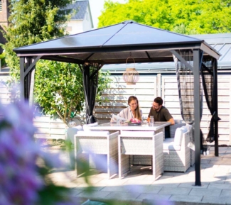 Sojag 'Verona' Pavillon, Aluminium anthrazit, 298 x 298 x 260 cm